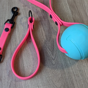 Mango perro cachorro tiro buscar duradero al por mayor PVC silicona perro bola juguetes para mascotas para masticar perro tirón juguete con gancho Correa - Product Image 6