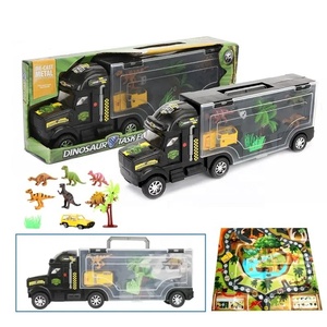 Gran oferta, regalo promocional, camión <span class=keywords><strong>de</strong></span> dinosaurio <span class=keywords><strong>de</strong></span> 6 ruedas, remolque, juguete fundido a presión, juego <span class=keywords><strong>de</strong></span> rompecabezas <span class=keywords><strong>de</strong></span> coche, juguete <span class=keywords><strong>de</strong></span> simulación con <span class=keywords><strong>dinosaurios</strong></span> para regalo <span class=keywords><strong>de</strong></span> niños - Product Image 2