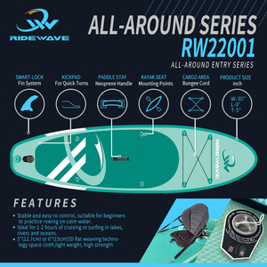 Lướt sóng Bán hàng nóng Inflatable sup Board <span class=keywords><strong>Paddle</strong></span> Board 10'6*32 "* 6" với ba lô bơm mái chèo cho lướt sóng supboard - Product Image 4