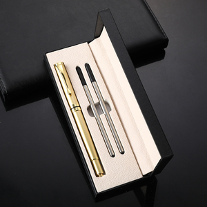 Pulpen Rollerball Logam Hadiah Bisnis Logo Kustom Dengan Kotak Set Pulpen Isi Ulang - Product Image 6