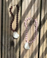 Collares de Moda con Cuentas Grandes y Redondas, Estilo Exagerado, Joyería de Acero Inoxidable Impermeable para Mujer