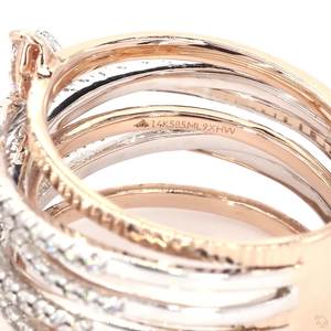 Bague en or sertie de diamants de qualité supérieure pour femmes, magnifique et élégante, cadeau de fiançailles ou de mariage, bijoux fins, brillance classique - Product Image 4
