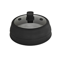 Protection anti-éclaboussures pliable en verre trempé et silicone pour micro-ondes, compatible avec casseroles, poêles et couvercles – Accessoires de cuisine