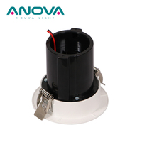 Spot lumineux 220V 360 angle réglable en aluminium moulé encastré inclinable 7W Gimbal LED Downlight