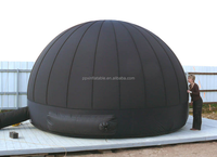 Tente de planétarium gonflable noire Igloo pour l'éducation, écran de projection mobile portable de cinéma 360 Fulldome Starlab Planetarium