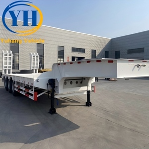 Remorque surbaissée à trois essieux de bonne qualité, 50 tonnes, à <span class=keywords><strong>vendre</strong></span> |   Essieu de marque Fuwa, réputé |   Fournisseur de remorques à plateau semi-remorque à 3 essieux - Product Image 5