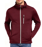 Veste de pluie softshell doublée polaire personnalisée, résistante au vent, légère, pour le camping et la randonnée en plein air, vente en gros d'usine