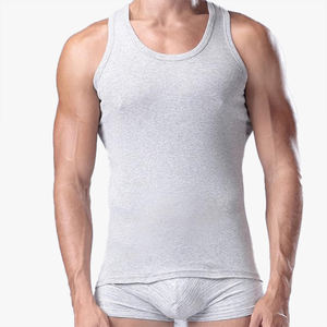 Camiseta sin mangas personalizable 100% algodón para hombre, ajustada, talla grande, para verano, fitness y jóvenes - Product Image 6