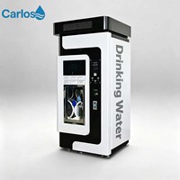 Máquina expendedora de agua de autoservicio para vecindarios, sistema completo de purificación de agua, gabinete vertical para ubicaciones públicas