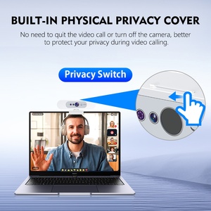 4K Webcam Hello Dual PD Autofocus USB Type-C Built-in Privacy Cover <b>for</b> Video Conferencing Remote Work Ultra HD 4K Video 8.3MP S - Product Image 6
