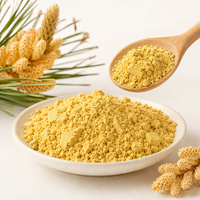 Bubuk Serbuk Sari Pinus Alami Mentah 1kg 25kg Kelas Makanan Label Pribadi Kemasan Kustom Grosir Pemasok Langsung Pabrik