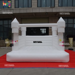 Castillo Inflable Blanco Grande y Brillante para Interiores, Casa de Brinco Portátil de PVC Comercial para Centros de Juego al Aire Libre - Product Image 2