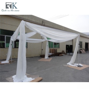 <b>Wedding</b> Pipe and Drape Kit Aluminum Pipe and Drape <b>Frame</b> with White Drapery Telescopic Backdrop Stand Kit Sale - Product Image 4
