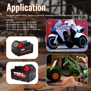 18V đến 12V Buck chuyển đổi M18 pin Adapter nối ổ cắm <span class=keywords><strong>DC</strong></span> điều chỉnh điện áp - Product Image 6