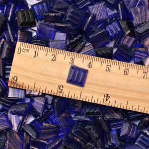 Dult-mosaico de vidrio para manualidades, mini azulejos cuadrados de vidrio suelto DIY - Product Image 6