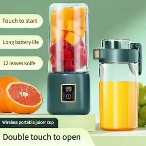 Wholesale Custom Logo Hand Battery Fresh Rechargeable Personal Usb <b>Small</b> Machine Portable Mini Fruit Juicer <b>Blender</b> Mixer - Product Image 5