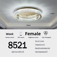 Lustre moderne en cristal, lampe suspendue LED, abat-jour de luxe, décoration d'intérieur, luminaire suspendu pour salon, salle à manger