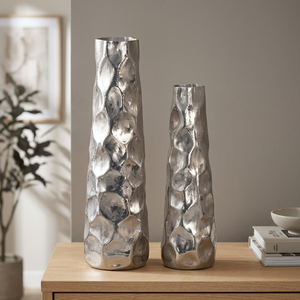 Vase de table moderne en métal avec motif diamant, fait main, pour décoration intérieure - Product Image 6