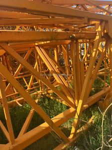 QTZ80 panjang lengan 60 Meter, Derek menara datar 6 Ton konversi frekuensi Model inti Motor bantalan Gearbox diskon besar - Product Image 4