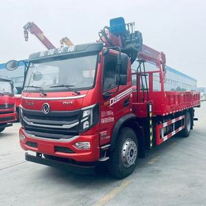 Camion grue Dongfeng DV3 4x2 avec grue à flèche droite à 5 sections de 10 tonnes pour la transplantation de semis et le levage de matériaux de construction - Product Image 4