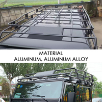 Offroad 4x4 voiture universel de toit en alliage d'aluminium porte-bagages ajustement pour landrover defender 110