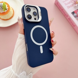 Coque de téléphone avec anneau magnétique et support d'appareil photo, cadre d'appareil photo en TPU + métal, <span class=keywords><strong>compatible</strong></span> avec la charge sans fil antichoc - Product Image 6