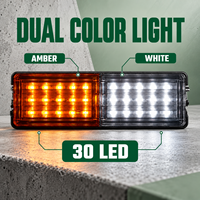 Feu arrière étanche HSSH 30 LED bicolore 10-30V, feu stop, clignotant, marche arrière pour camion et remorque