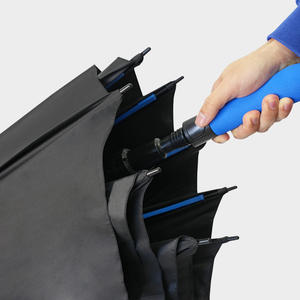 Parapluie de luxe à ouverture manuelle, cadre en fibre de carbone, super léger, revêtement UV noir, imperméable, personnalisé, pour le golf, cadeaux d'affaires - Product Image 3
