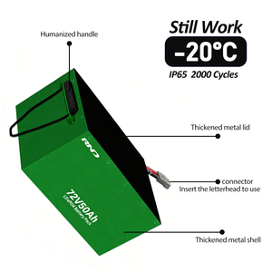 RNDグレードA 72V 50Ah LiFePO4 LFPバッテリー 2000サイクル <span class=keywords><strong>3</strong></span>年保証 電動スクーター/電動自転車用 - Product Image 5