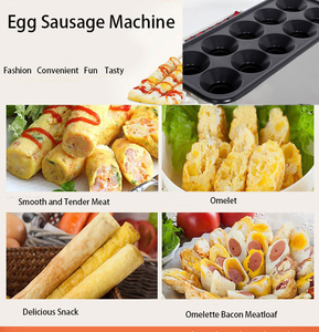 Ovos automáticos Salsicha Roll Maker Mini Electric Egg Hotdog Omelete Máquina 10 Buracos Donut Maker - Product Image 5