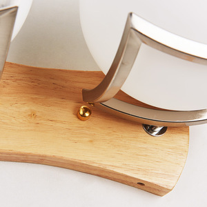 Lampe murale moderne en <span class=keywords><strong>bois</strong></span>, <span class=keywords><strong>applique</strong></span> nordique, lampe de chevet, boule de <span class=keywords><strong>verre</strong></span>, <span class=keywords><strong>applique</strong></span> murale décorative - Product Image 5