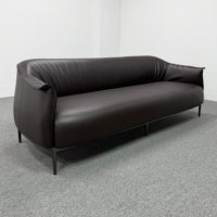 Fauteuil et canapé de salon modernes, en cuir artificiel, acier inoxydable gris miroir pour maisons, villas et hôtels
