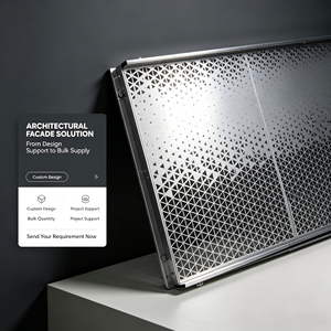 Panel de Pared Metálico Perforado Personalizado, Revestimiento de Fachada con Corte Láser Geométrico, Pantalla Decorativa para Exteriores - Product Image 6