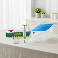 Sacs sous vide en PE avec fermetures éclair, adaptés pour l'emballage des noix, des haricots, des aliments pour bébés, des croustilles, des aliments pour animaux, de la gelée, des sushis, etc.