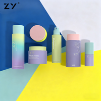 Bouteille Pompe Airless Ronde ZY de Remplacement Couleurs Personnalisées 30ml 50ml 100ml 150ml Emballage Cosmétique en Plastique pour Lotion Épaisse