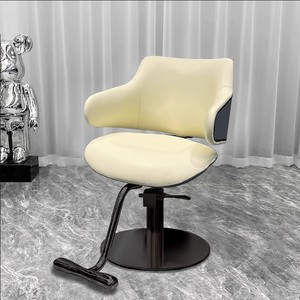 Fauteuil de Barbier Célébratoire, Chaise de Coiffure Tendance avec Accoudoirs Pivotants et Réglables, Idéal pour la Coupe, la Permanente et la Coloration en Salon - Product Image 3