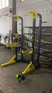 גבוה קצה מותאם אישית כוח מתלה סקוואט מתלה עם פלטפורמה ביתית כושר s086 חצי מתלה משקולות פלטפורמה - Product Image 6