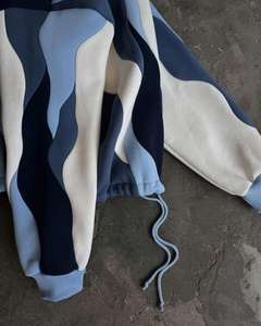 Yingling Vente Chaude Conception Colorblock À Capuche 100% Coton French Terry Personnalisé Sérigraphie À Capuche Avec Logo Unisexe Hoodies - Product Image 5