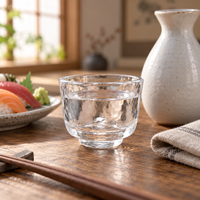 Verre à saké japonais martelé de 50 ml, mini verre à shot transparent pour Soju, Baijiu, Tequila, liqueurs, bar, restaurant