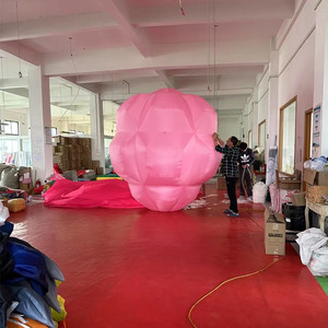 Grand <span class=keywords><strong>ballon</strong></span> à air chaud gonflable stéréo en forme de fleur de cerisier, durable pour l'extérieur, décoration gonflable - Product Image 2