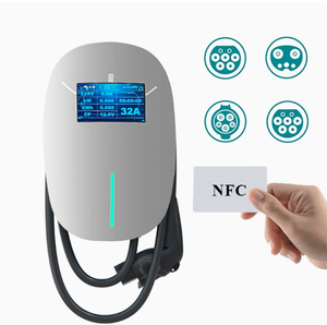 Borne de recharge murale intelligente AC 7kW 11kW 22kW pour véhicules électriques domestiques, Type 1 Type 2, avec écran LCD, pour véhicules électriques à énergie nouvelle - Product Image 3