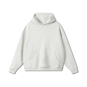 Sudadera con capucha de color sólido para otoño e invierno, de alta resistencia, con hombros caídos, personalizada con logo. - Product Image 6