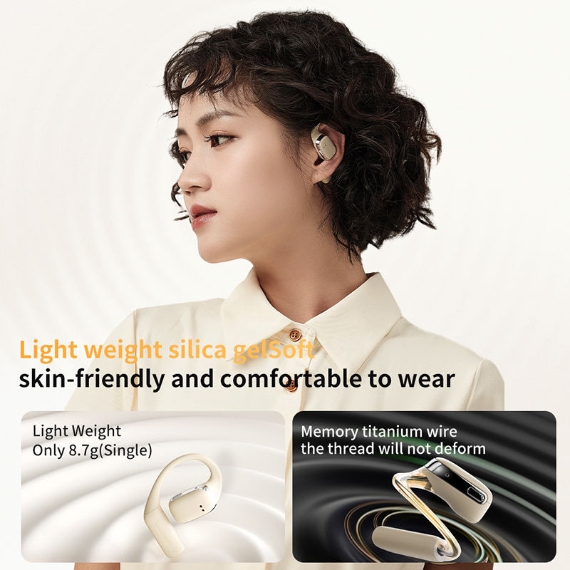 ORANGLES Sibyl ANC Open-Ear Hook True Wireless Earbuds | Bluetooth 5.4, Active Noise Cancellation, Hands-Free Business Headset, Charging Case - full product showcase - displaying specifications - Image 5 of 6 | adapts to any space | Sibyl ANC Open-Ear Hook True Wireless Earbuds | Bluetooth 5.4, Active Noise Cancellation, Hands-Free Business Headset, Charging Case deal New Jersey | Free Shipping ORANGLES
