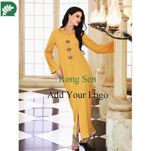 Quality Islamic <strong>Clothing</strong> Plus <strong>Size</strong> Long Sleeve Kaftan Style <strong>Malaysia</strong> Abaya Dubai Women Muslim Dresses - Product Image 1