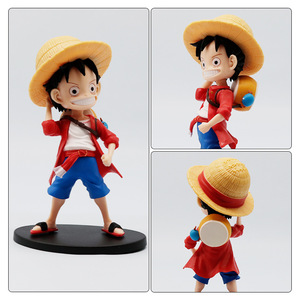 HESPER Juego de 3 Figuras de PVC de One <span class=keywords><strong>Piece</strong></span>, Luffy Sonriente y Corriendo, Nuevas Figuras de Anime, Regalos - Product Image 4
