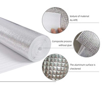 Vente directe d'usine, isolation en mousse EPE industrielle résistante à la chaleur de 10 mm, matériau de toiture en aluminium
