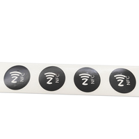 Échantillon Gratuit Direct Usine Étiquette Imprimable NTAG 213 144 octets ISO14443A 21mm 27mm 30mm HF 13.56MHz RFID Autocollant NFC en Rouleau