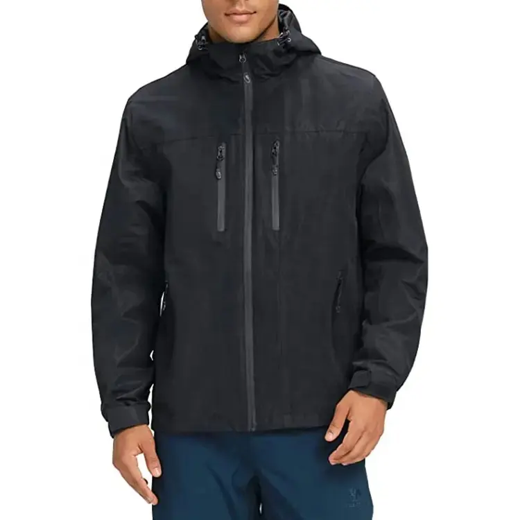 Windproof Jacket Custom Mens Hooded Pullover Windbreaker Lined Windbreaker Men's Jackets Plus Size Jackets