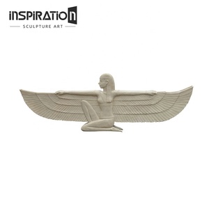 Fronton architectural Egpty Design avec sculpture en <span class=keywords><strong>bas</strong></span> <span class=keywords><strong>relief</strong></span> en <span class=keywords><strong>pierre</strong></span> moulée et décoration en haut <span class=keywords><strong>relief</strong></span> GFRC - Product Image 1