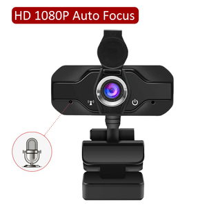 Webcams HD pour la visioconférence, caméra Web 1080P avec microphones pour le jeu, la visioconférence, le direct en ligne avec cache-objectif - Product Image 2
